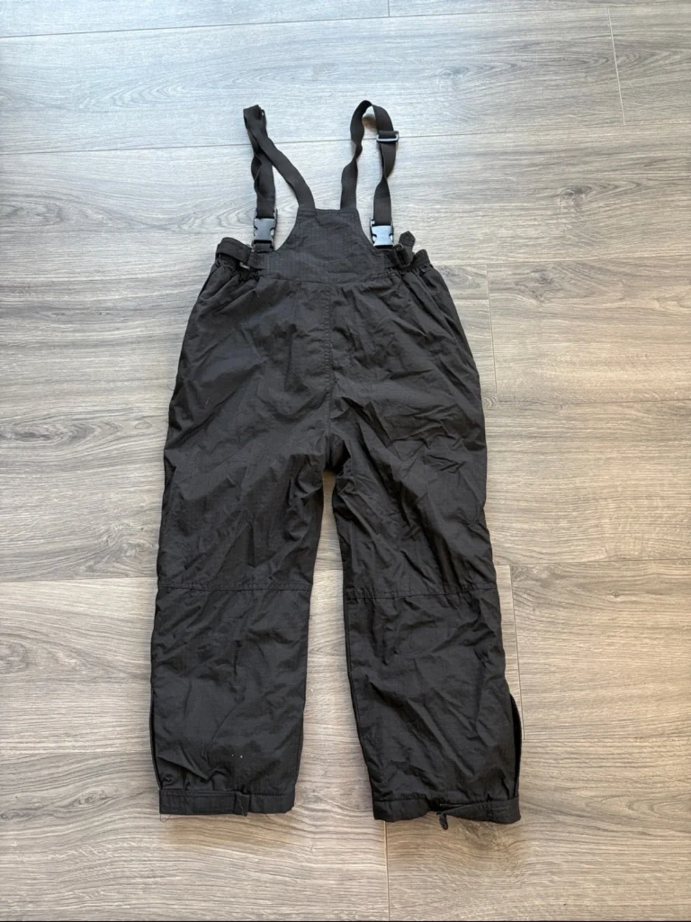 The North Face Black Snow Bib Pants with Adjustable Suspenders